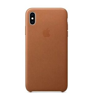 Apple IPhone XS Tan Leather iPhone Case